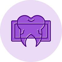 dental X rayo vector icono