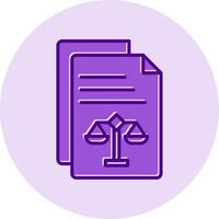 Legal Document Vector Icon