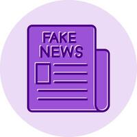 Fake News Vector Icon