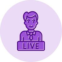 Live News Vector Icon