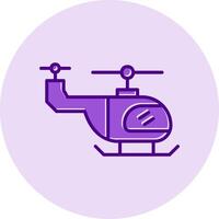 icono de vector de helicóptero