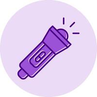 Flashlight Vector Icon