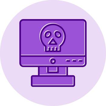 Computer Hacking Vector Icon