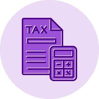 Tax Calculation Vector Icon