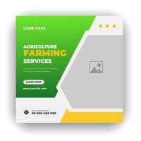 agricultura agricultura Servicio cubrir y social medios de comunicación enviar césped jardinería vistoso haz modelo vector