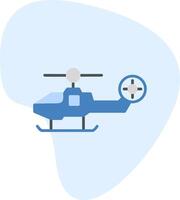 Fighter Helicopter Vector Icon