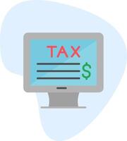 Online Tax Vector Icon