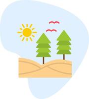 icono de vector de bosque