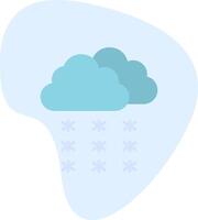 Snowfall Vector Icon