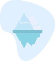 icono de vector de iceberg