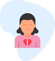 Broken Heart Vector Icon