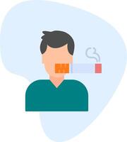 Man Smoking Vector Icon