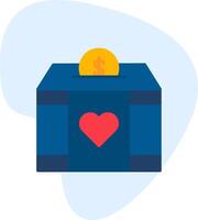 Charity Box Vector Icon