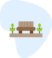 Park Bench Vector Icon