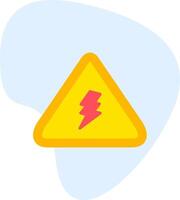 Electrical Danger Sign Vector Icon