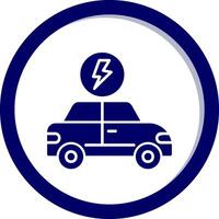 Electric Car Vector Icon