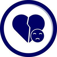 Broken Heart Vector Icon