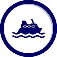 icono de vector de crucero