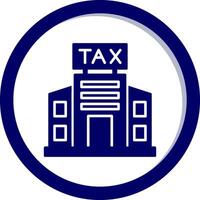 Tax Office Building Vector Icon