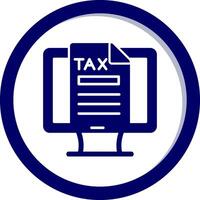 Online Tax Vector Icon