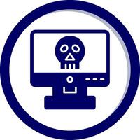 Computer Hacking Vector Icon