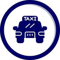 icono de vector de taxi