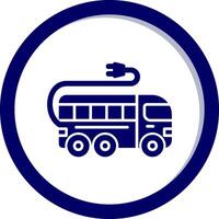 Electric Bus Vector Icon