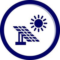 icono de vector de panel solar