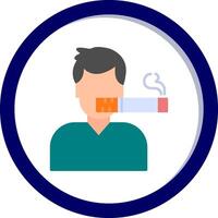 Man Smoking Vector Icon