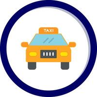 icono de vector de taxi