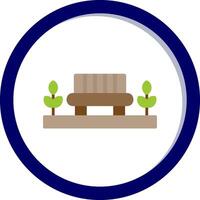 Park Bench Vector Icon