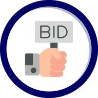 Bid Vector Icon