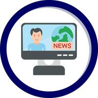 mundo Noticias vector icono