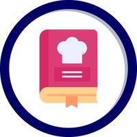 icono de vector de libro de recetas