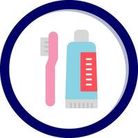 Tooth Cleaning Vector Icon