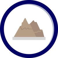 icono de vector de montaña