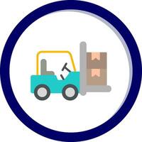 Forklift Vector Icon