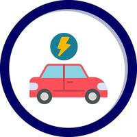 Electric Car Vector Icon