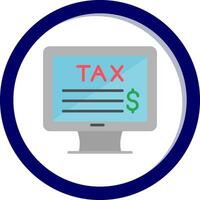 Online Tax Vector Icon