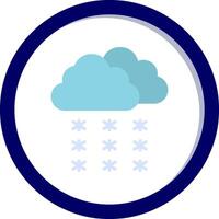 Snowfall Vector Icon