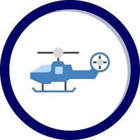 Fighter Helicopter Vector Icon