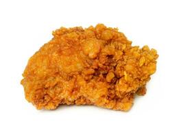 fried chicken on white background photo