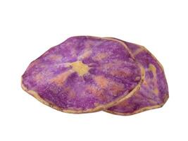 a purple potato on a white background photo