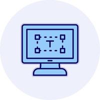 Computer text Editor Vector Icon