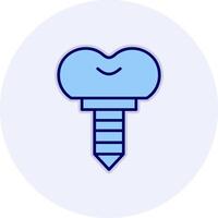 Dental Implant Vector Icon