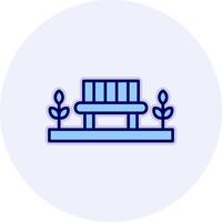 Park Bench Vector Icon