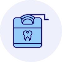 dental seda floja vector icono