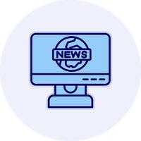 icono de vector de informe de noticias