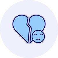 Broken Heart Vector Icon