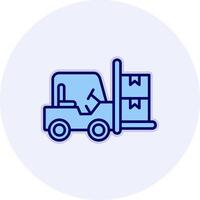 Forklift Vector Icon